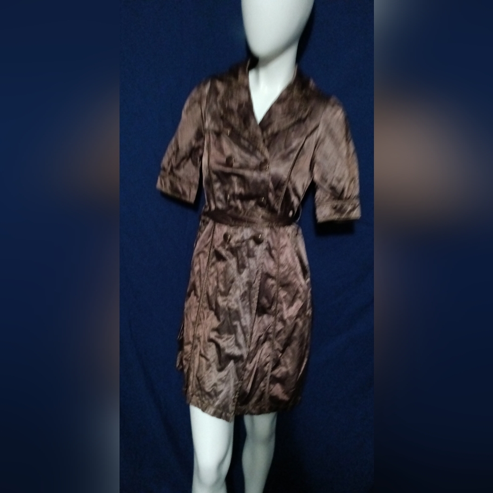 Brown Double-Breasted Trench Coat